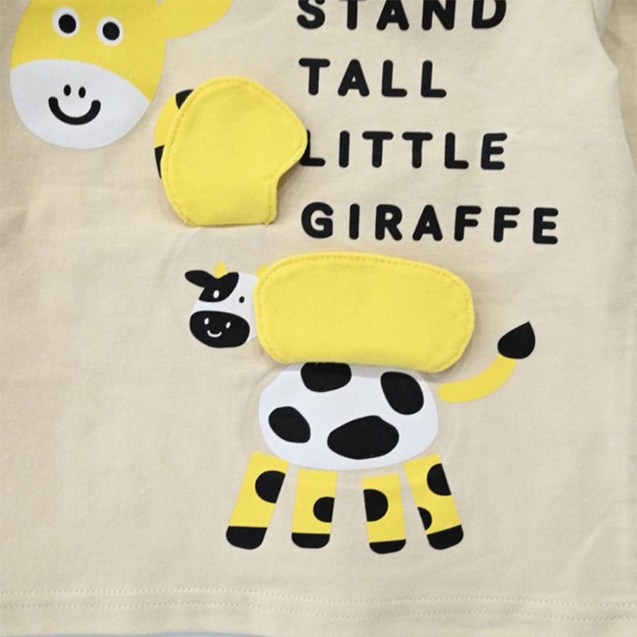 チークルーム cheek room きりん ロング Tシャツ  (  80 90 100 110 120 130  )  長袖  男の子 女の子 プレゼント 誕生日 通園 通学 ベビー キッズ | CHEEK ROOM | 02