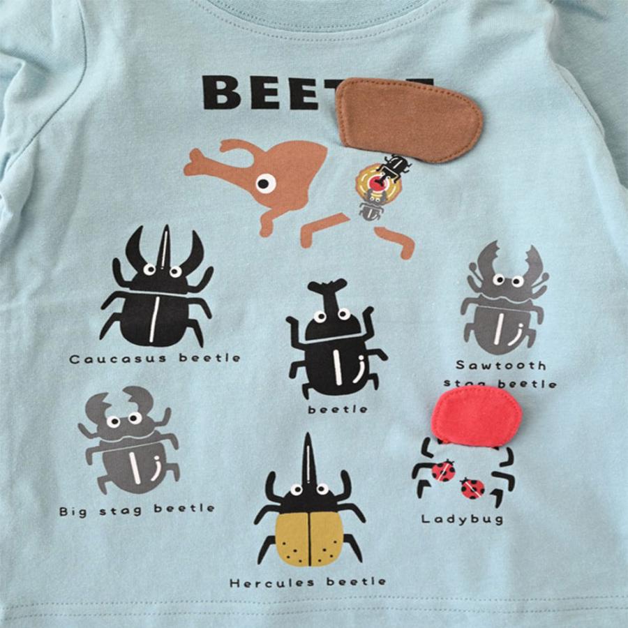 チークルーム cheek room クワガタ カブトムシ ロング Tシャツ  (  80 90 100 110 120 130  )  長袖  男の子 女の子 プレゼント 誕生日 通園 通学 ベビー キッズ | CHEEK ROOM | 04