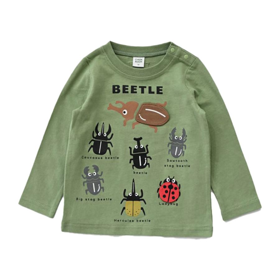 チークルーム cheek room クワガタ カブトムシ ロング Tシャツ  (  80 90 100 110 120 130  )  長袖  男の子 女の子 プレゼント 誕生日 通園 通学 ベビー キッズ | CHEEK ROOM | 05