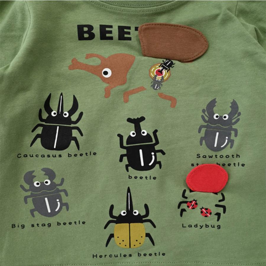 チークルーム cheek room クワガタ カブトムシ ロング Tシャツ  (  80 90 100 110 120 130  )  長袖  男の子 女の子 プレゼント 誕生日 通園 通学 ベビー キッズ | CHEEK ROOM | 06