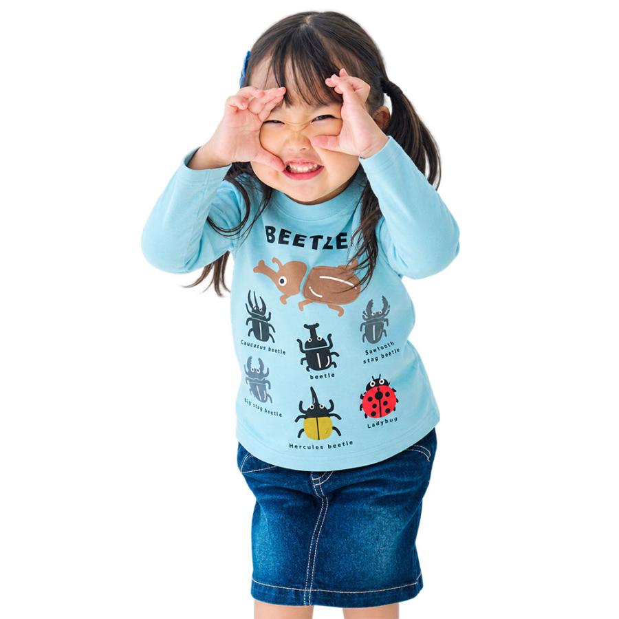 チークルーム cheek room クワガタ カブトムシ ロング Tシャツ  (  80 90 100 110 120 130  )  長袖  男の子 女の子 プレゼント 誕生日 通園 通学 ベビー キッズ | CHEEK ROOM | 07