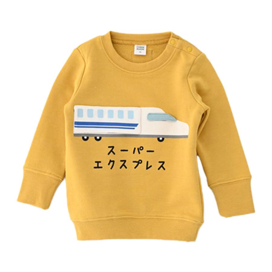チークルーム cheek room 新幹線 トレーナー  (  80 90 100 110 120 130  )  長袖  男の子 女の子 プレゼント 誕生日 通園 通学 ベビー キッズ | CHEEK ROOM | 01