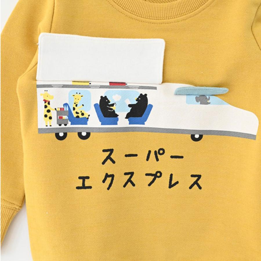 チークルーム cheek room 新幹線 トレーナー  (  80 90 100 110 120 130  )  長袖  男の子 女の子 プレゼント 誕生日 通園 通学 ベビー キッズ | CHEEK ROOM | 02