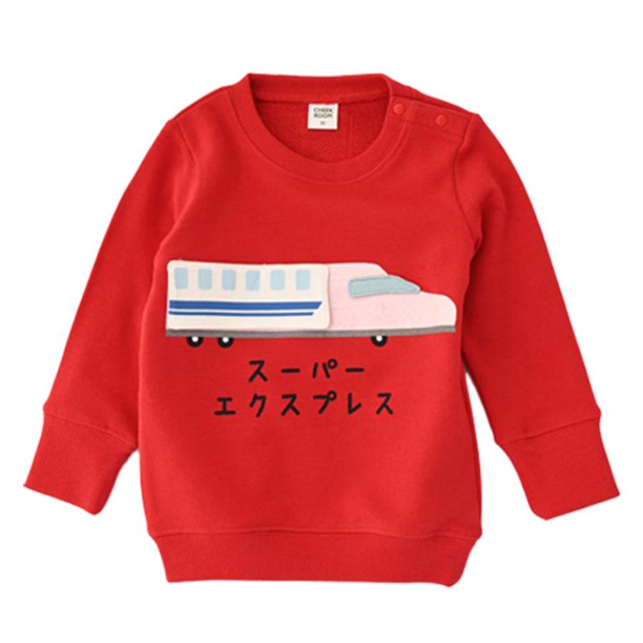 チークルーム cheek room 新幹線 トレーナー  (  80 90 100 110 120 130  )  長袖  男の子 女の子 プレゼント 誕生日 通園 通学 ベビー キッズ | CHEEK ROOM | 03