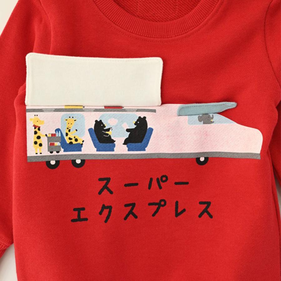 チークルーム cheek room 新幹線 トレーナー  (  80 90 100 110 120 130  )  長袖  男の子 女の子 プレゼント 誕生日 通園 通学 ベビー キッズ | CHEEK ROOM | 04