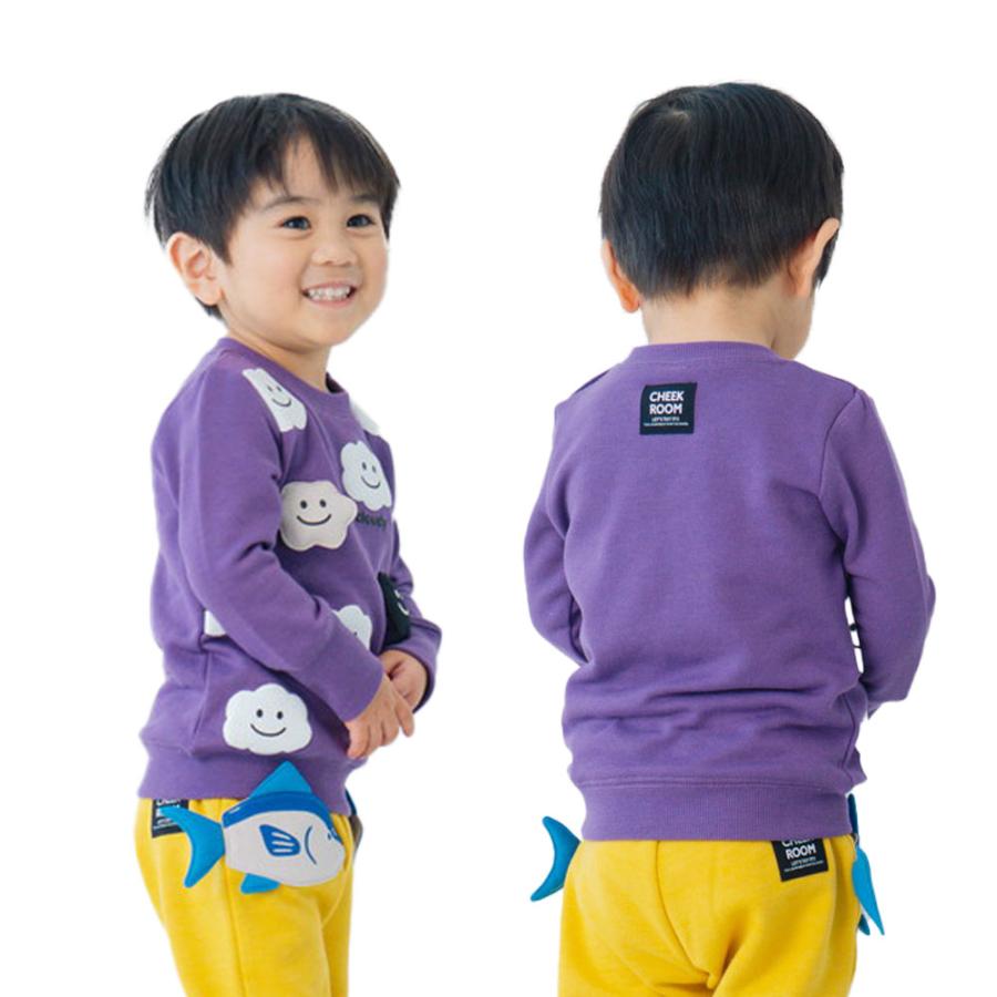 チークルーム cheek room 雲 たくさん トレーナー  (  80 90 100 110 120 130  )  長袖  男の子 女の子 プレゼント 誕生日 通園 通学 ベビー キッズ | CHEEK ROOM | 07