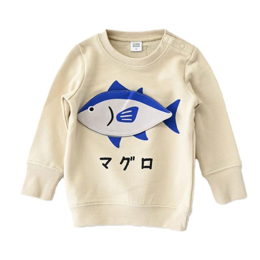 チークルーム cheek room ポテト ショップ トレーナー  (  80 90 100 110 120 130  )  長袖  男の子 女の子 プレゼント 誕生日 通園 通学 ベビー キッズ | CHEEK ROOM | 01