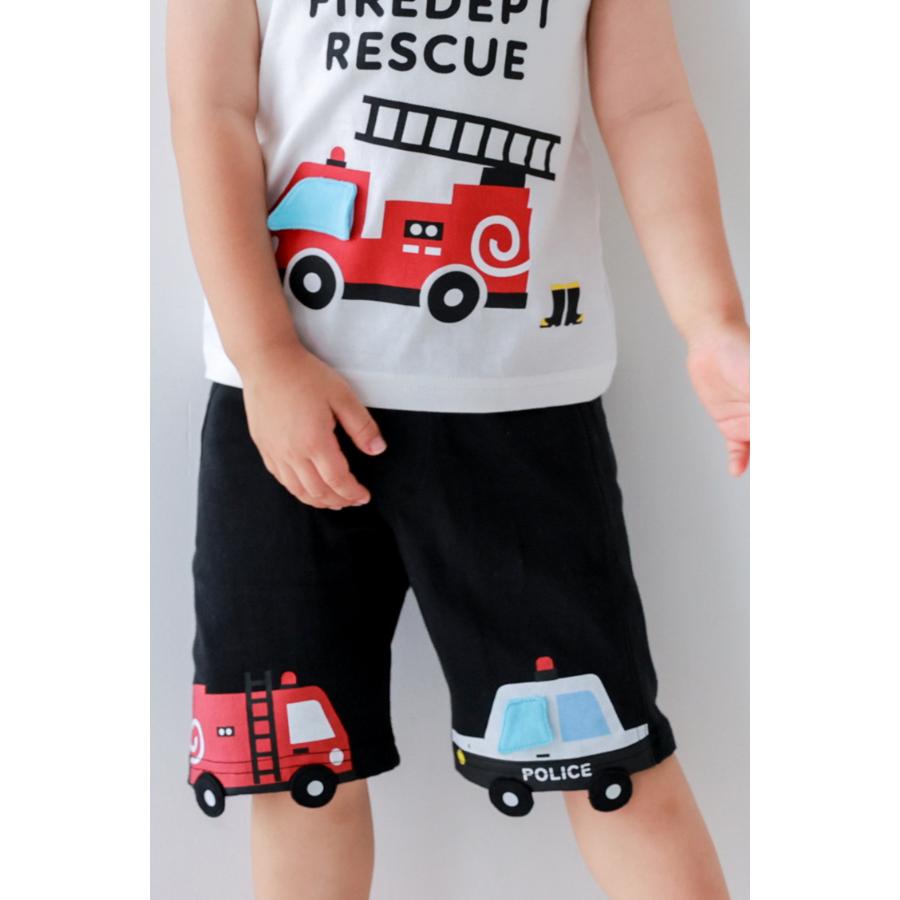 チークルーム cheek room 働く車 ハーフパンツ ( 80 90 100 110 120 130 ) 子ども服 男の子 女の子 キッズ | CHEEK ROOM | 11