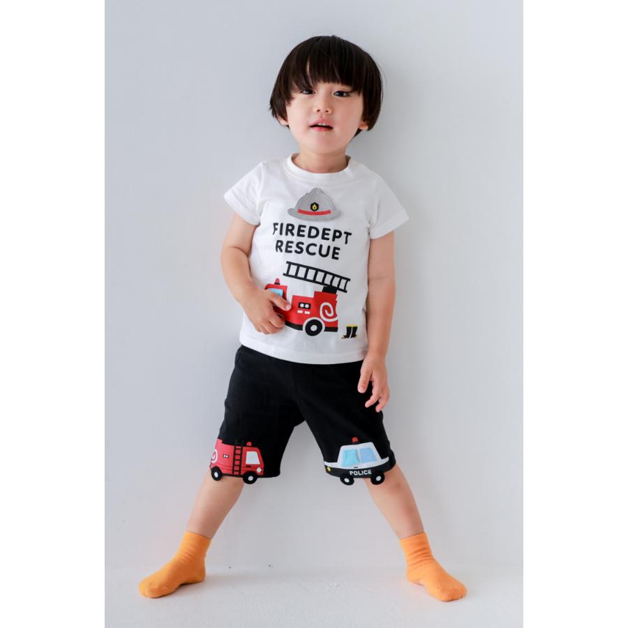 チークルーム cheek room 働く車 ハーフパンツ ( 80 90 100 110 120 130 ) 子ども服 男の子 女の子 キッズ | CHEEK ROOM | 13