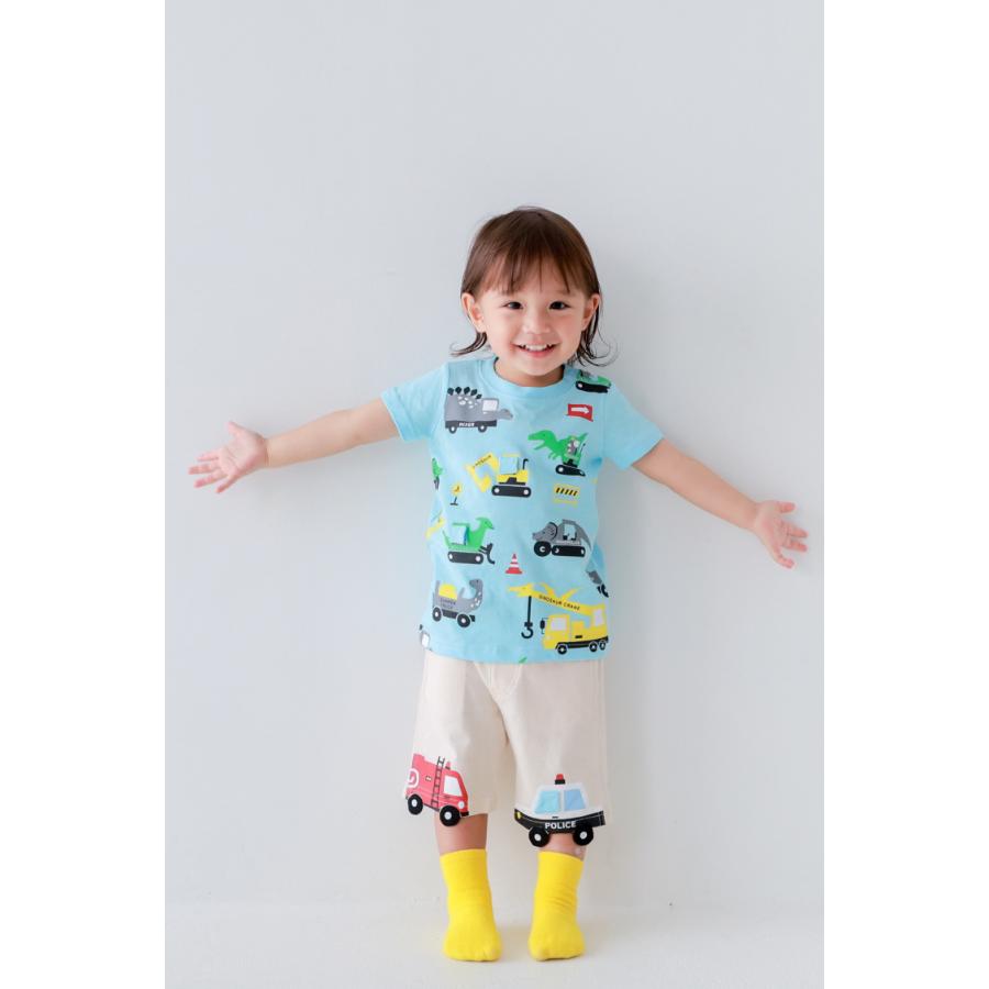 チークルーム cheek room 働く車 ハーフパンツ ( 80 90 100 110 120 130 ) 子ども服 男の子 女の子 キッズ | CHEEK ROOM | 08