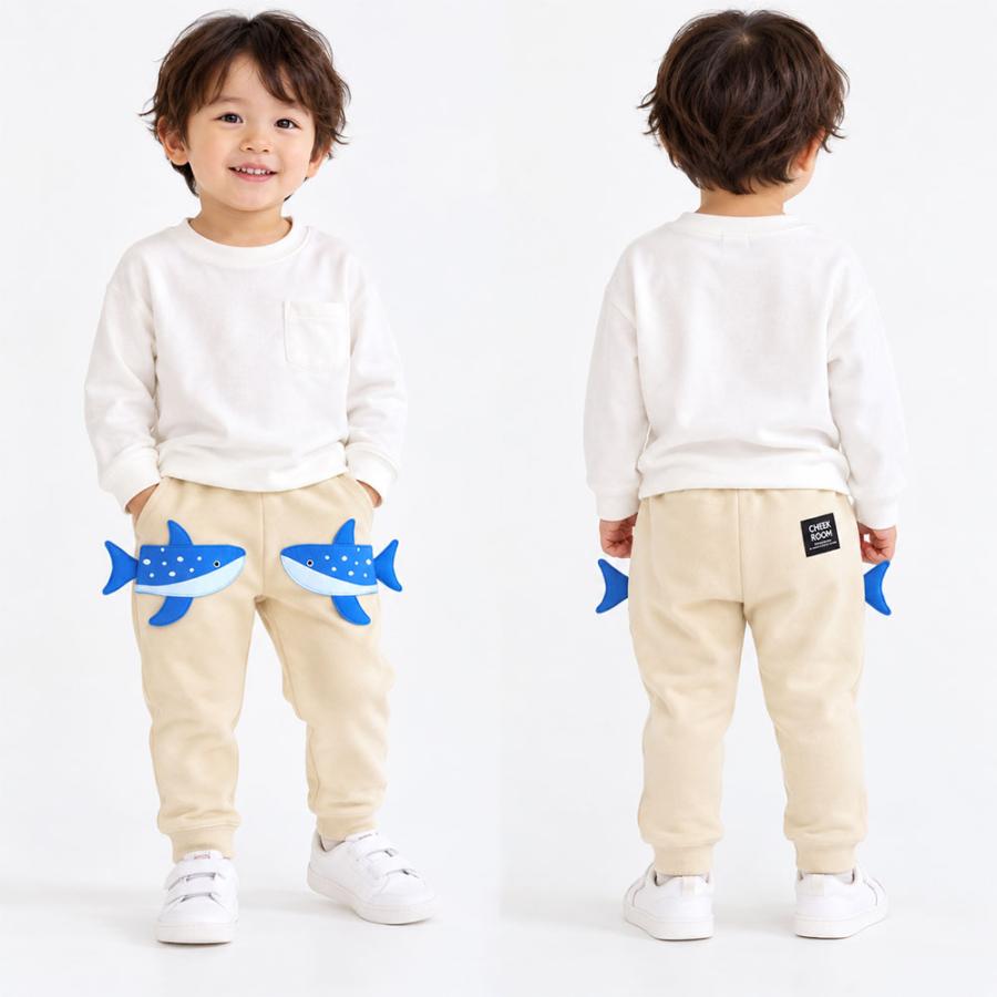 チークルーム cheek room ジンベエザメ ポケット パンツ  (  80 90 100 110 120 130  )  長袖  男の子 女の子 プレゼント 誕生日 通園 通学 ベビー キッズ  長ず | CHEEK ROOM | 06