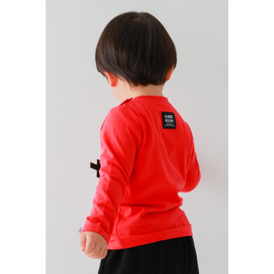 cheekroom チークルーム 福袋 働く車セット （ 90 100 110 120 130 ） /メーカー企画  2026年 新春 ロンT トレーナー 仕掛け 知育 車 新幹線 消防車 | CHEEK ROOM | 10