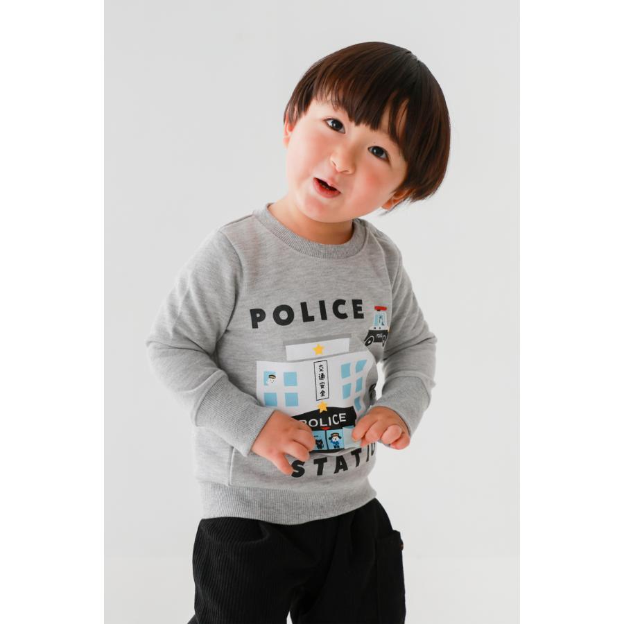 cheekroom チークルーム 福袋 働く車セット （ 90 100 110 120 130 ） /メーカー企画  2026年 新春 ロンT トレーナー 仕掛け 知育 車 新幹線 消防車 | CHEEK ROOM | 12