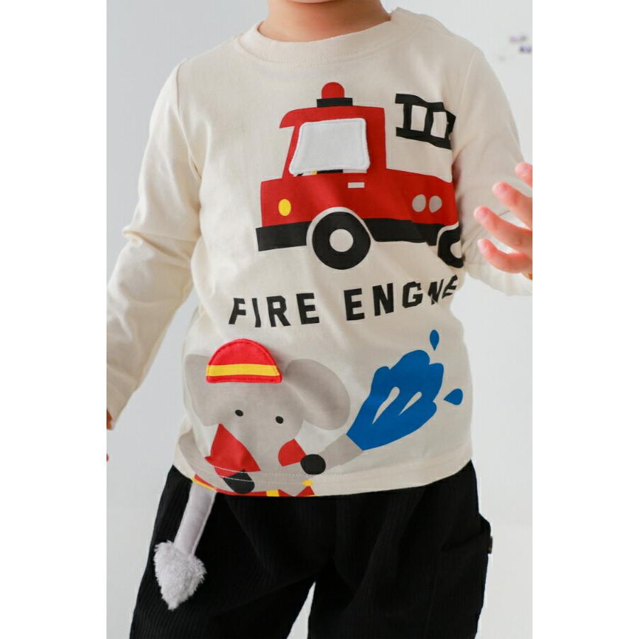 ●20％OFFセール●cheekroom チークルーム 福袋 働く車セット （ 90 100 110 120 130 ） 2026年　アウトレット　セール　ロンT トレーナー 車 新幹線 消防車 | CHEEK ROOM | 14