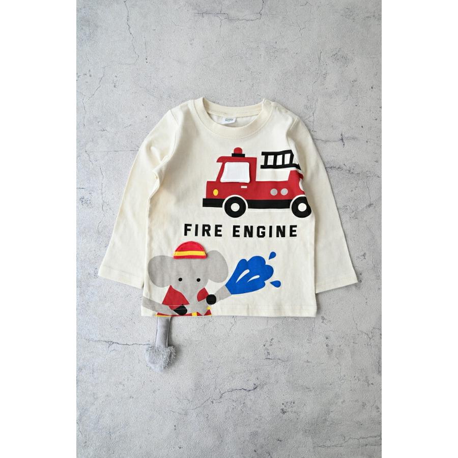 ●20％OFFセール●cheekroom チークルーム 福袋 働く車セット （ 90 100 110 120 130 ） 2026年　アウトレット　セール　ロンT トレーナー 車 新幹線 消防車 | CHEEK ROOM | 01