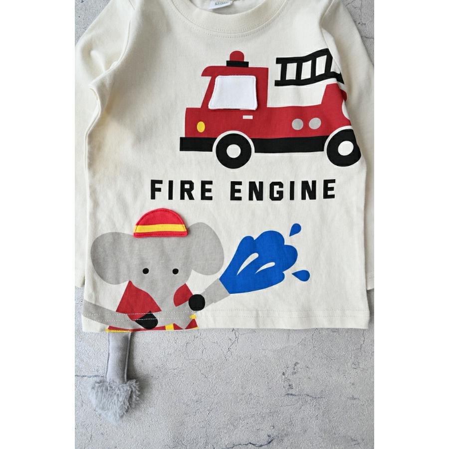 ●20％OFFセール●cheekroom チークルーム 福袋 働く車セット （ 90 100 110 120 130 ） 2026年　アウトレット　セール　ロンT トレーナー 車 新幹線 消防車 | CHEEK ROOM | 02