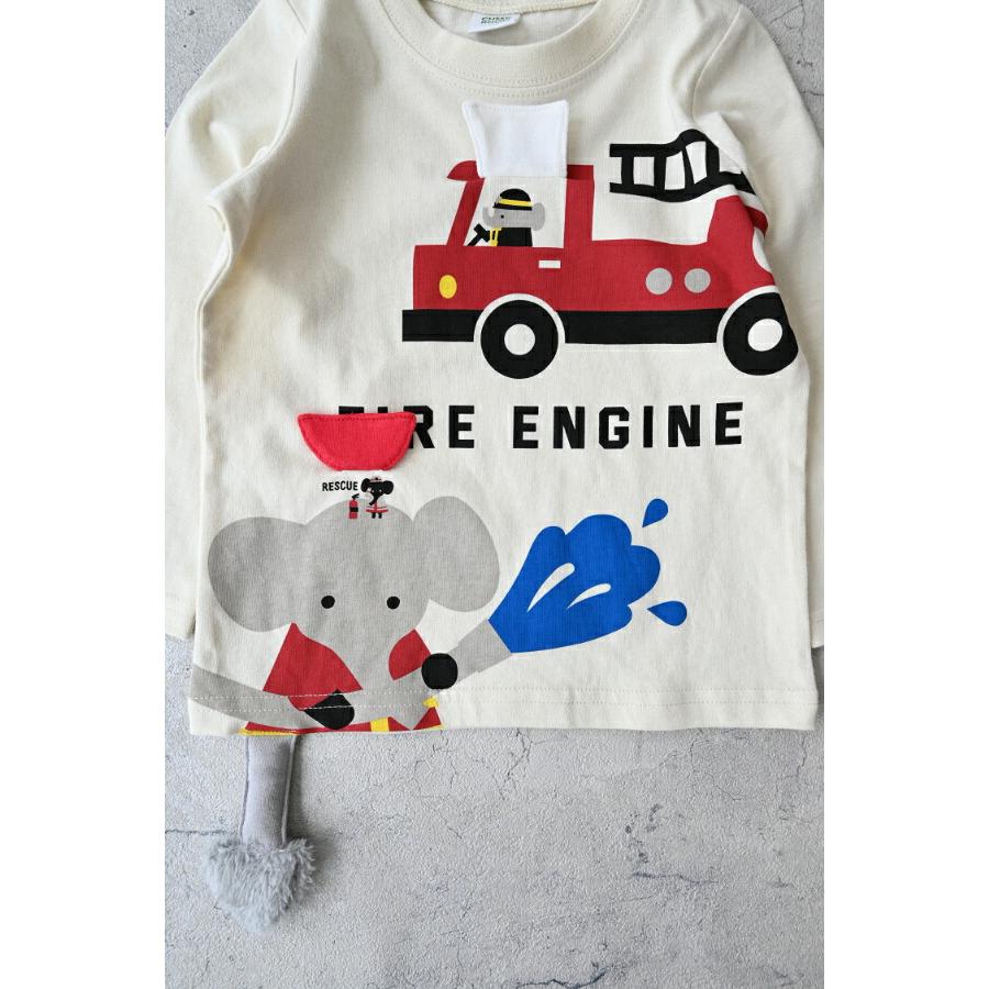 ●20％OFFセール●cheekroom チークルーム 福袋 働く車セット （ 90 100 110 120 130 ） 2026年　アウトレット　セール　ロンT トレーナー 車 新幹線 消防車 | CHEEK ROOM | 03