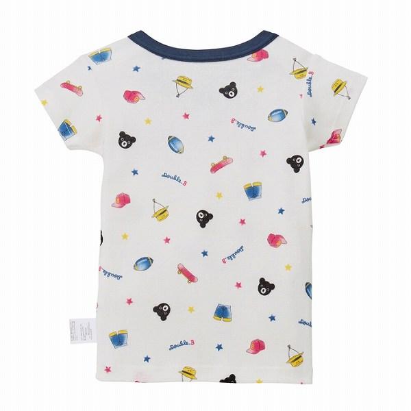 wb ミキハウス ダブルビー mikihouse 総柄半袖Tシャツ(80・90・100