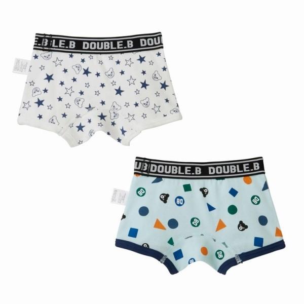 ミキハウス正規販売店/ミキハウス　ダブルビー　mikihouse　ボクサーパンツセット　(90cm・100cm・110cm・120cm・130cm・140cm）アウトレット 子ども用 | wb | 01