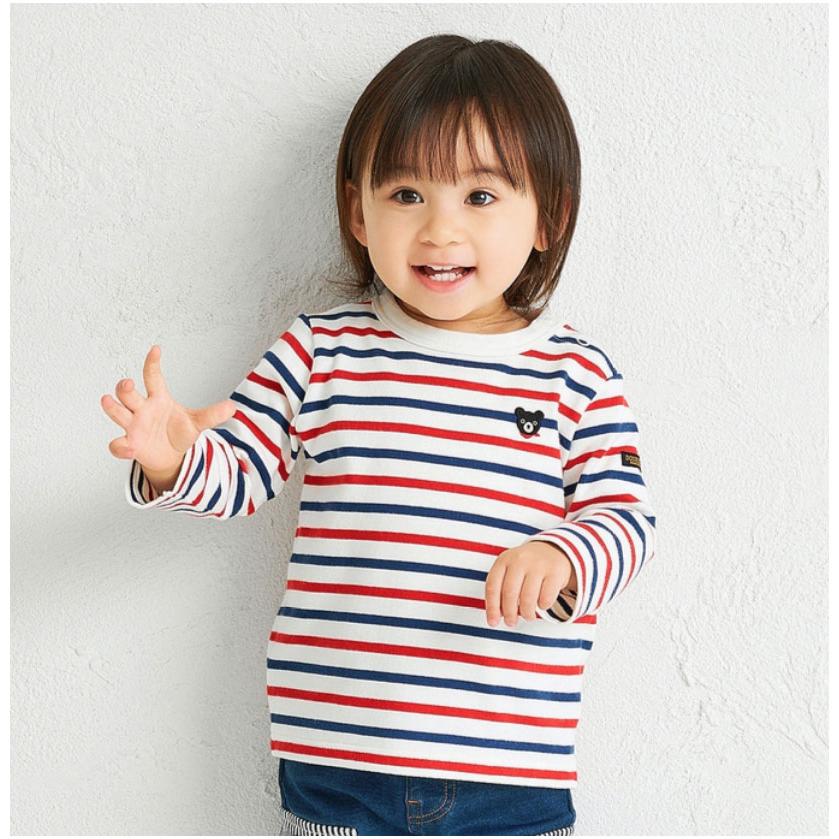 wb ○取り寄せ商品○ミキハウス ダブルビー mikihouse ボーダー長袖T