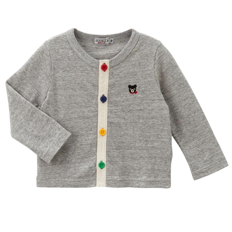 ● 取り寄せ商品●ミキハウス ダブルビー mikihouse 長袖カーディガン ( 70 80 90 100 110 120 130 ) 子ども服 キッズの画像