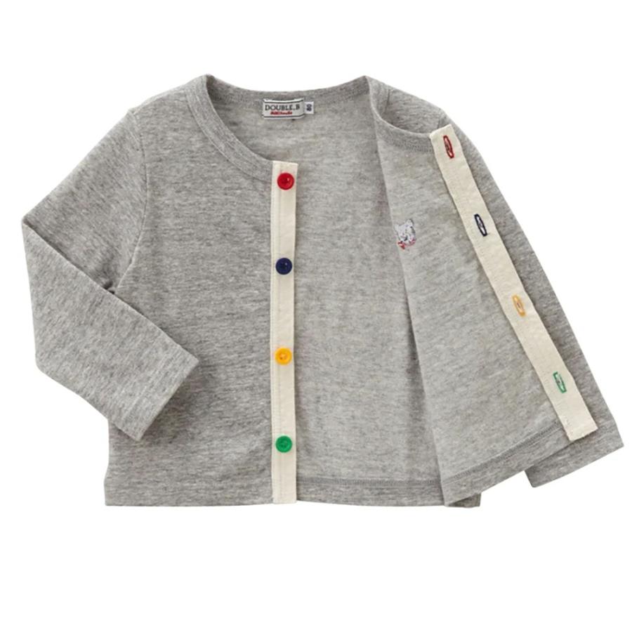 ● 取り寄せ商品●ミキハウス ダブルビー mikihouse 長袖カーディガン ( 70 80 90 100 110 120 130 ) 子ども服 キッズの画像
