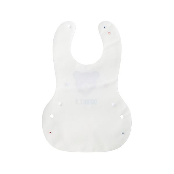 ●取り寄せ商品●ミキハウス　ダブルビー　mikihouse　べこぼしキャッチ！立体的ランチスタイ(お食事エプロン) | wb | 01