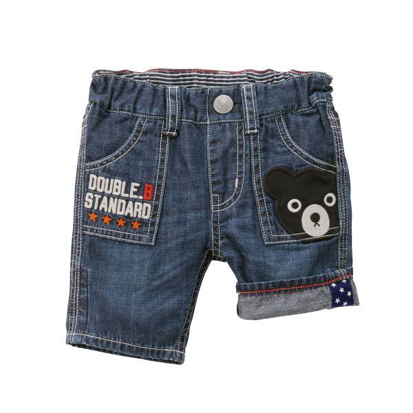 wb ○40％OFFセール○ミキハウス ダブルビー mikihouse 6分丈デニム