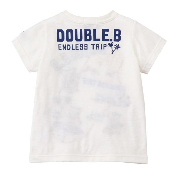 ダブルビー　刺繍　Tシャツ　100cm wb ○40%OFFセール○ミキハウス ダブルビーmikihouse 刺繍