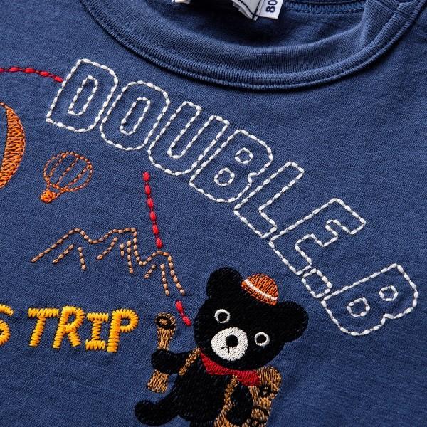 ダブルビー　刺繍　Tシャツ　100cm wb ○40%OFFセール○ミキハウス ダブルビーmikihouse 刺繍