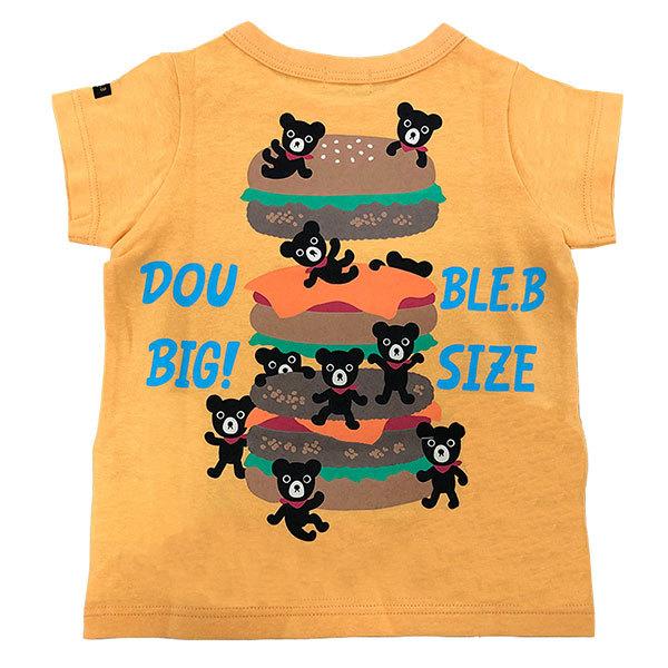 ●40％OFFセール●ミキハウス　ダブルビーmikihouse　ハンバーガーショップ　Bくん　ワッペン　半袖Ｔシャツ(80・90・100）アウトレット キッズ ベビー トップス | wb | 02