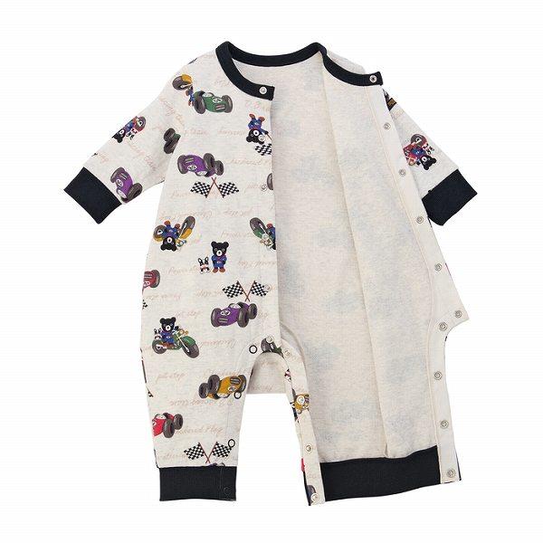 ● 取り寄せ商品●  ミキハウス ダブルビー mikihouse DBレーシング 総柄 カバーオール 男の子（ 70 80 90 ）ベビー 赤ちゃん | wb | 05