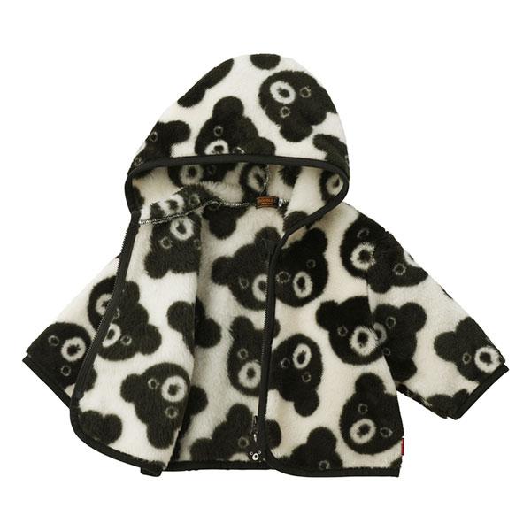 ●取り寄せ商品●ミキハウス　ダブルビー　mikihouse　Bくん　くま　総柄　コート（80・90・100・110）男の子　女の子　もこもこ　アウター　　　出産　祝い | wb | 03