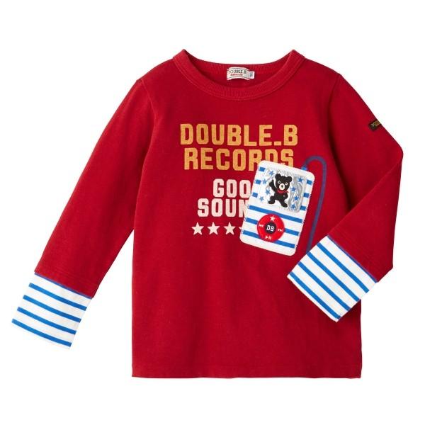 ミキハウス正規販売店/ミキハウス　ダブルビー　mikihouse　ミュージックプレイヤー長袖Ｔシャツ(80cm・90cm） | wb | 01