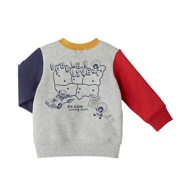 ミキハウス正規販売店/ミキハウス ダブルビー mikihouse アフロLIVEトレーナー(110cm・120cm・130cm・140cm・150cm）の画像