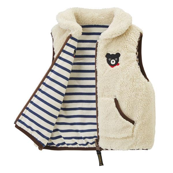 ●取り寄せ商品●ミキハウス　ダブルビー　mikihouse　シープボアベスト（80cm・90cm・100cm）_5