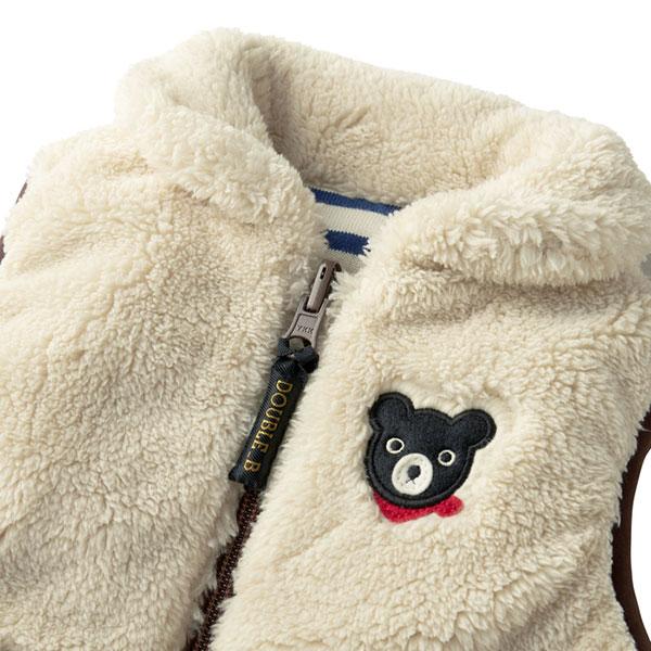 ●取り寄せ商品●ミキハウス　ダブルビー　mikihouse　シープボアベスト（80cm・90cm・100cm）_6