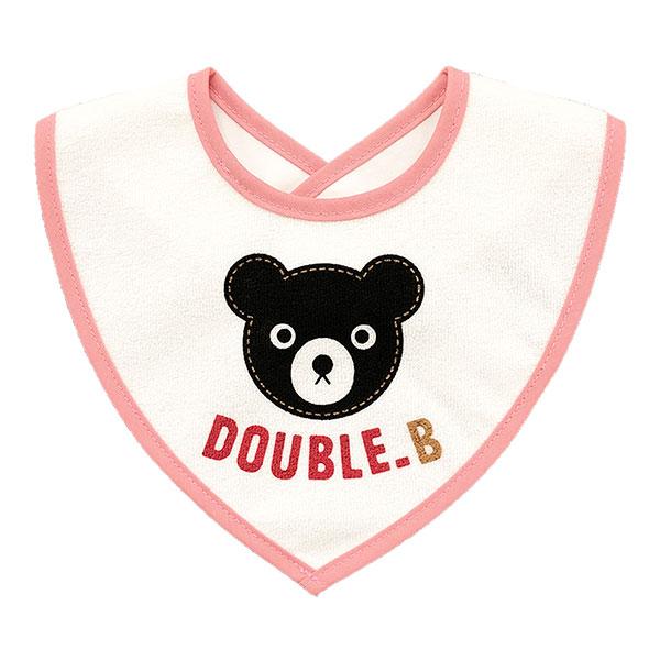 ミキハウス ダブルビー mikihouse Bくん ブラックベア＆ベアガール スタイ よだれかけ ベビー（サイズなし） | wb | 01