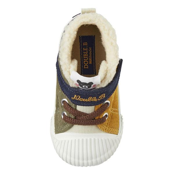 ●30％OFFセール●ミキハウス　ダブルビー　mikihouse　コーデュロイベビーシューズ(13cm-15.5cm）靴　赤ちゃん　ベビー　幼児 | wb | 03