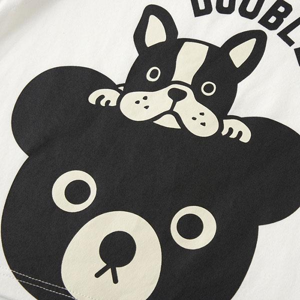 ●取り寄せ商品●ミキハウス　ダブルビー　mikihouse　長袖Ｔシャツセット　BOX付き（フリー(70-80cm)）男の子　　　出産　祝い　ロンT　パンツ　セットの画像