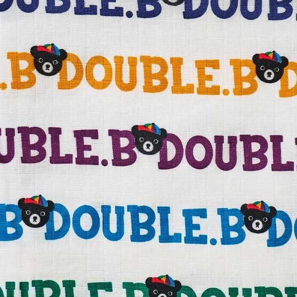 ● 取り寄せ商品●  ミキハウス ダブルビー mikihouse コミックベア 総柄ロゴ マルチケット ベビー 赤ちゃん ギフト 日本製 | wb | 04