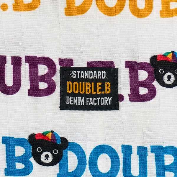 ● 取り寄せ商品●  ミキハウス ダブルビー mikihouse コミックベア 総柄ロゴ マルチケット ベビー 赤ちゃん ギフト 日本製 | wb | 05