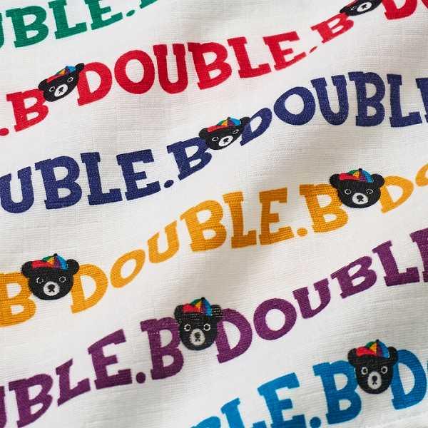● 取り寄せ商品●  ミキハウス ダブルビー mikihouse コミックベア 総柄ロゴ マルチケット ベビー 赤ちゃん ギフト 日本製 | wb | 06