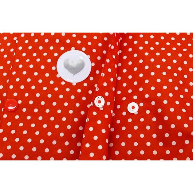 ●均一セール●ラスト1点●オレンジボンボン　orabge bon bon　ドット・レインコート（110cm）幼稚園 保育園 通園 レインコート カッパ アウトレット |  | 02