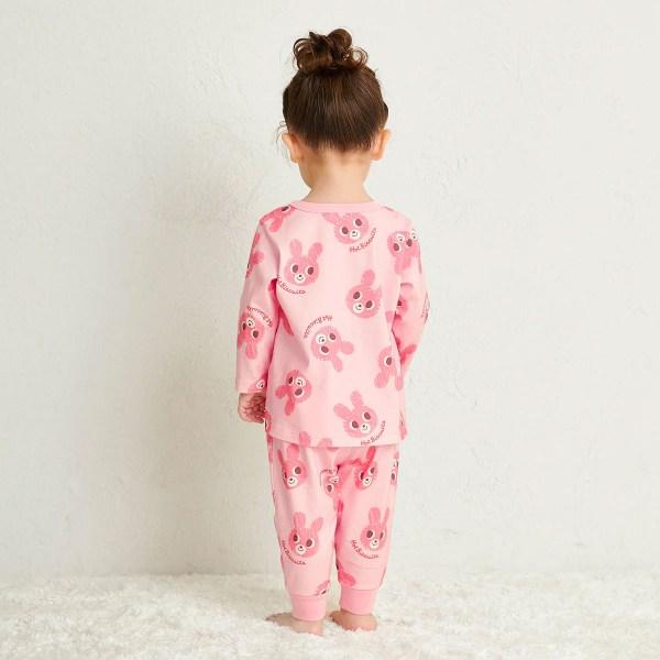 ミキハウス　ホットビスケッツ　mikihouse 腹巻付き長袖パジャマ　キャビット総柄（90・100・110・120）子ども服　女の子　幼児　保育園　幼稚園　うさぎ | MIKI HOUSE | 06