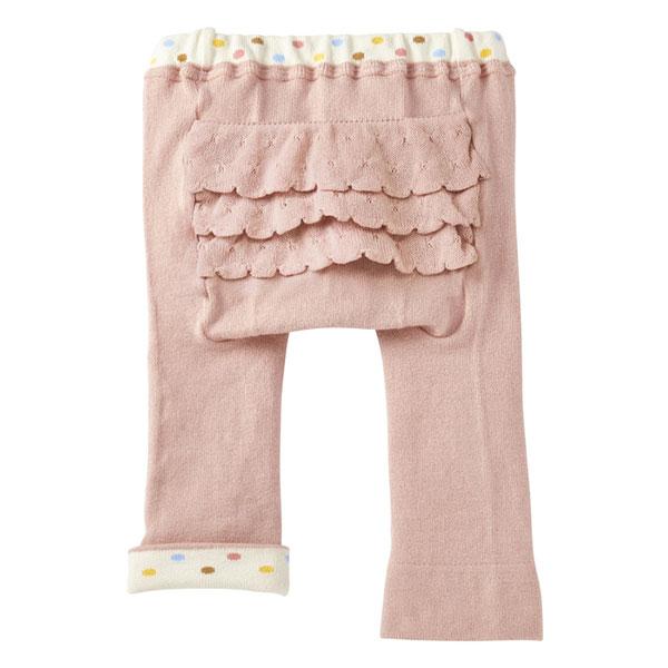 ●取り寄せ商品●ミキハウス　ホットビスケッツ　mikihouse　おしり　フリル　９分丈　ベビースパッツ(S・M・L）ベビー　かわいい | MIKI HOUSE | 01
