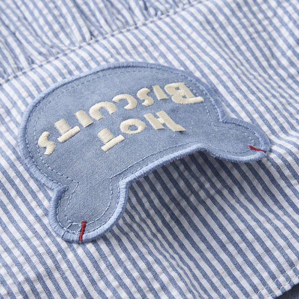 ●スペシャルセール●ミキハウス　ホットビスケッツ　mikihouse　ジャンパースカート　ワンピース　胸ポケット（S・M・L・LL）アウトレットの画像