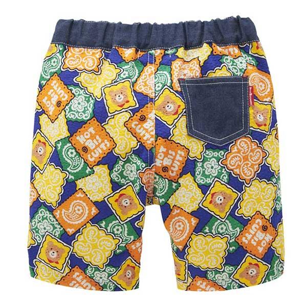 ●30％OFFセール●ミキハウス　ホットビスケッツ　mikihouse　プッチー　総柄　６分丈パンツ　半ズボン（80cm・90cm・100cm・110cm・120cm）アウトレット | MIKI HOUSE | 01