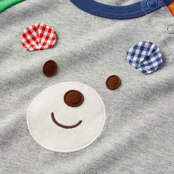 ●30％OFFセール●ミキハウス　ホットビスケッツmikihouse　お顔のラグラン半袖Ｔシャツ(70・80・90・100・110）子ども服　ベビー　赤ちゃん　幼児 | MIKI HOUSE | 06