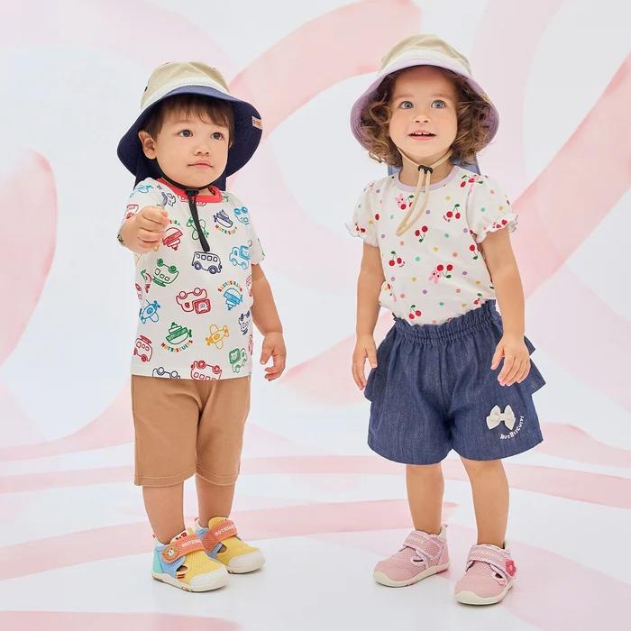 ● 取り寄せ商品●ミキハウス ホットビスケッツ mikihouse 総柄半袖Tシャツ ( 80 90 100 110 120 ) 子ども服 ベビー キッズ 半袖 | MIKI HOUSE | 04
